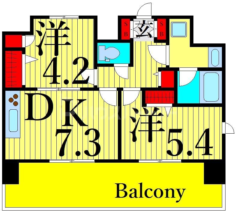 6階の間取り図