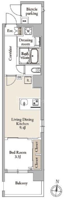 2階の間取り図