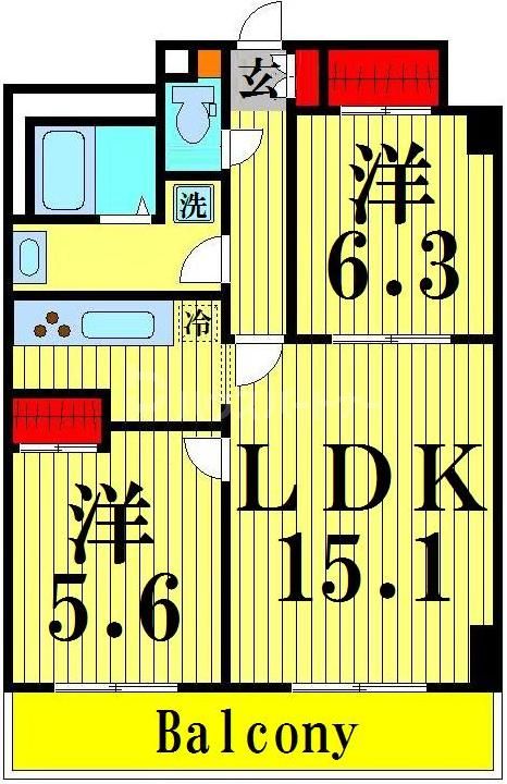6階の間取り図
