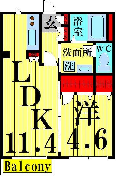 1階の間取り図