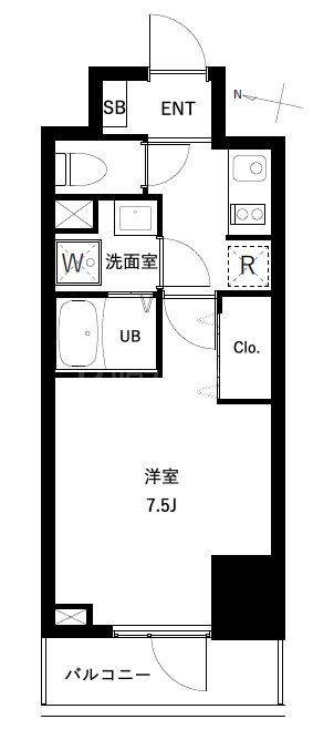 8階の間取り図