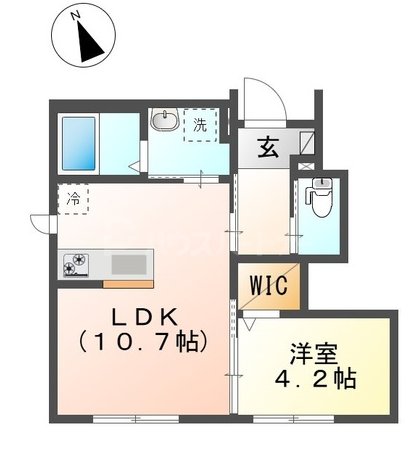 1階の間取り図