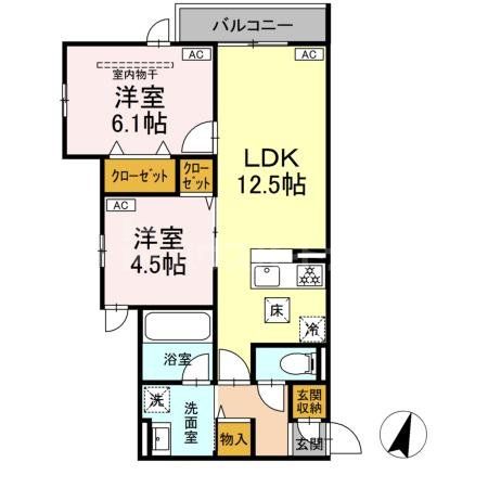 2階の間取り図