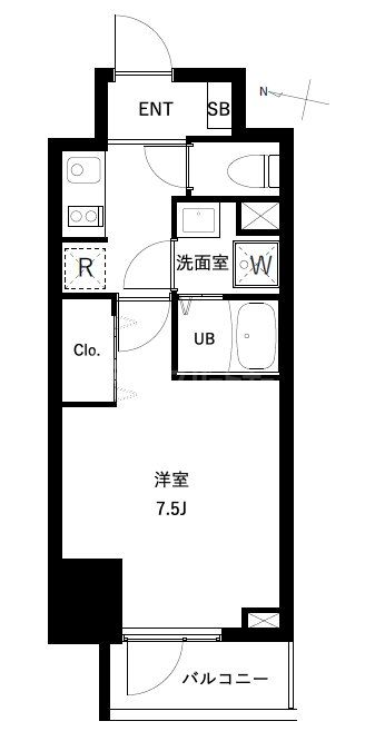 7階の間取り図