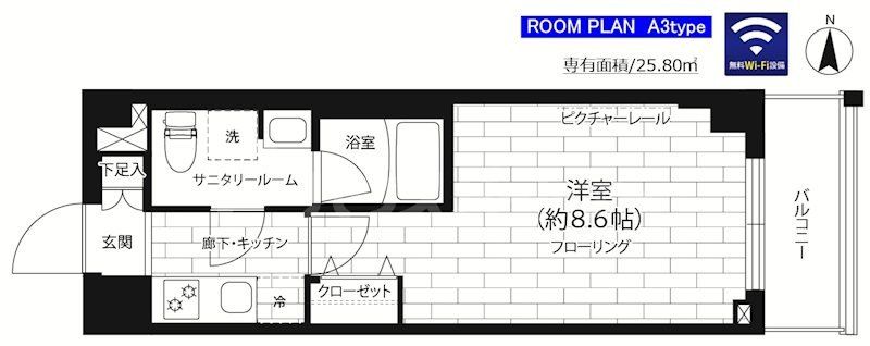 6階の間取り図