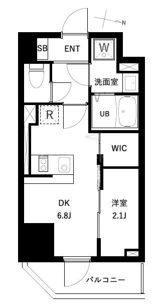 8階の間取り図