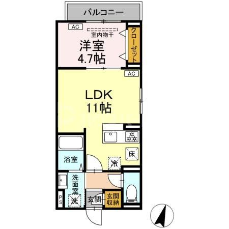 2階の間取り図