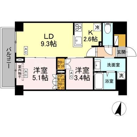 4階の間取り図