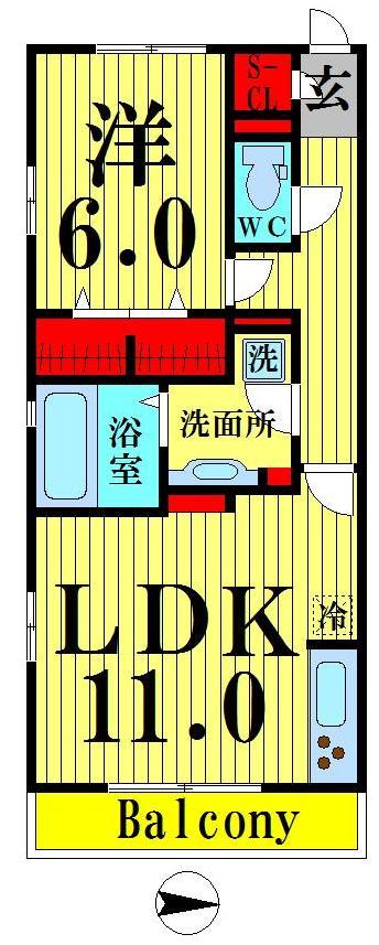 2階の間取り図