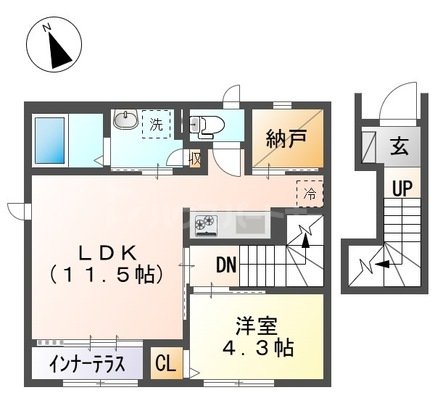 2階の間取り図