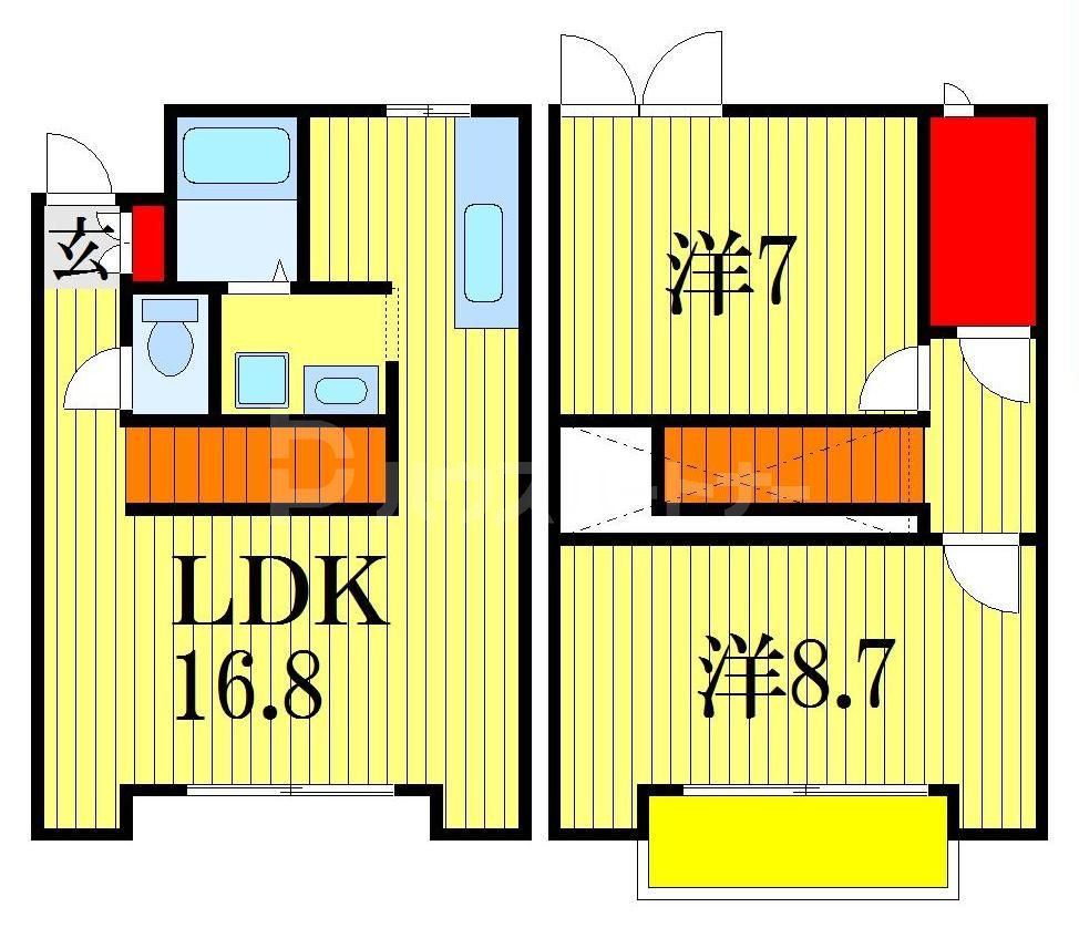 2階の間取り図
