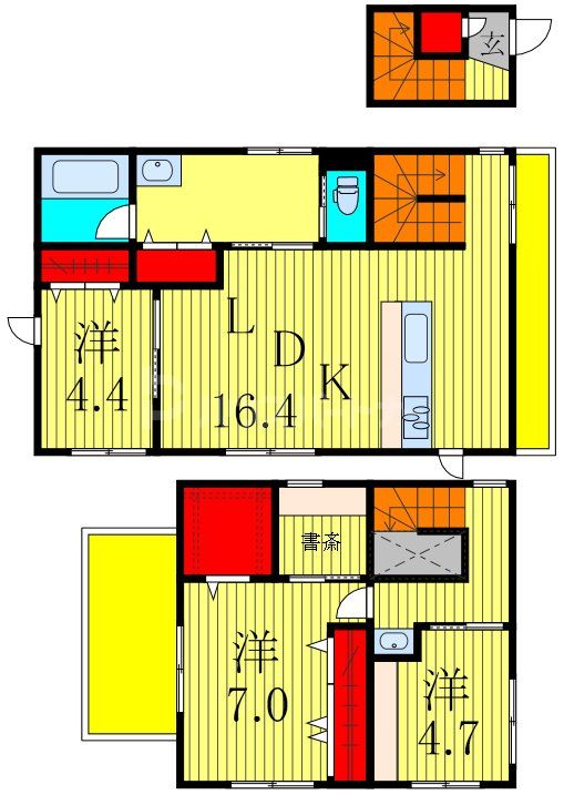 2階の間取り図