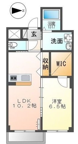 2階の間取り図