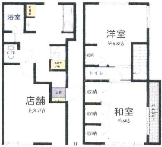 -階の間取り図