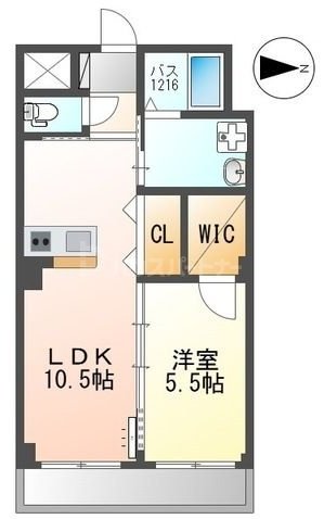 2階の間取り図