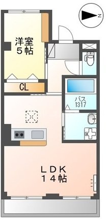 1階の間取り図