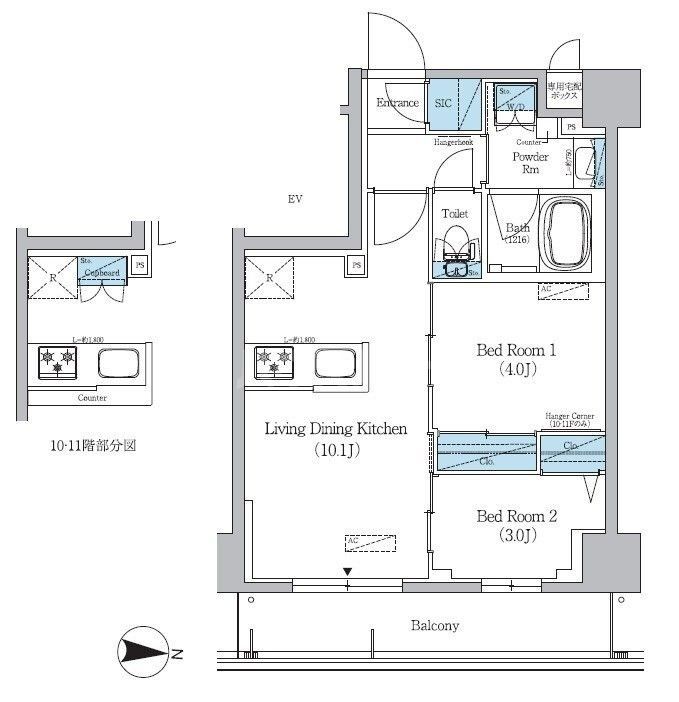 6階の間取り図