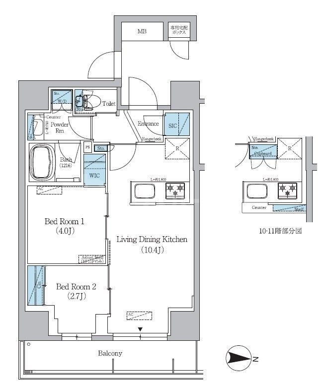 6階の間取り図