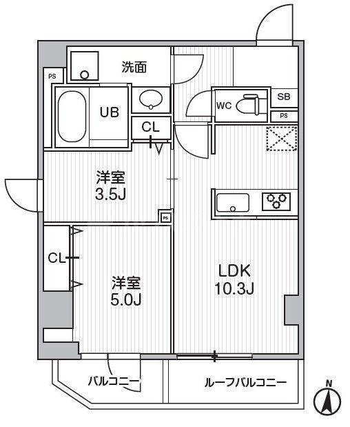 6階の間取り図