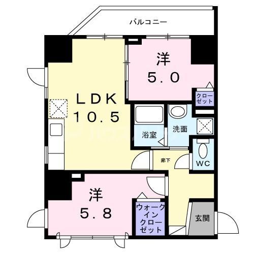 4階の間取り図