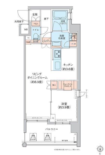5階の間取り図