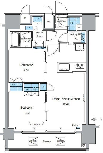 15階の間取り図