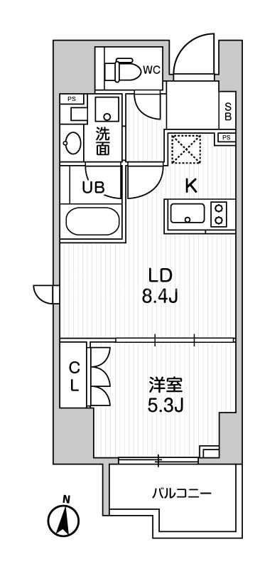 6階の間取り図
