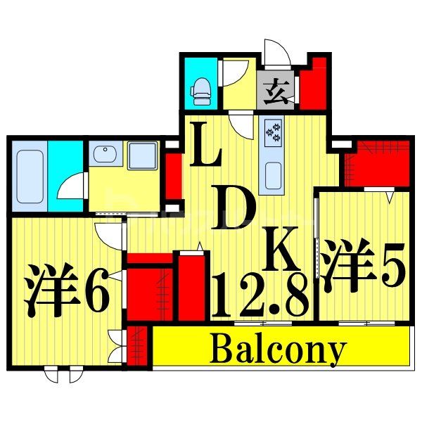 1階の間取り図