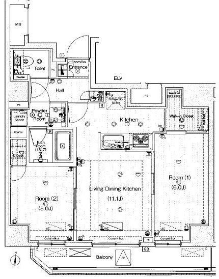 3階の間取り図