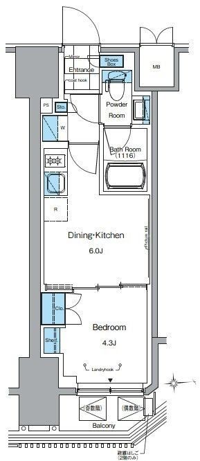 6階の間取り図