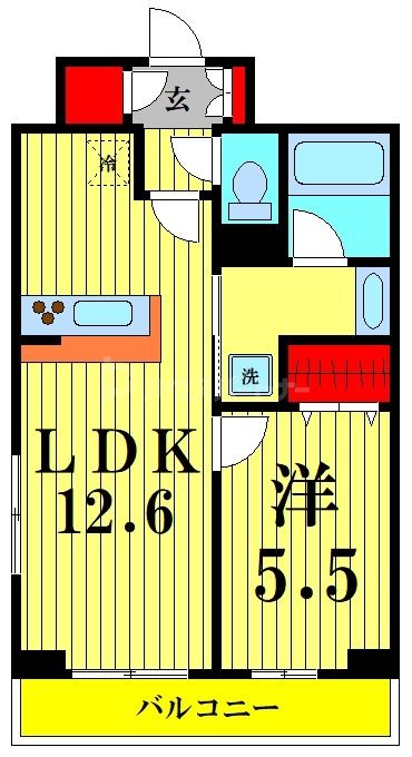 6階の間取り図