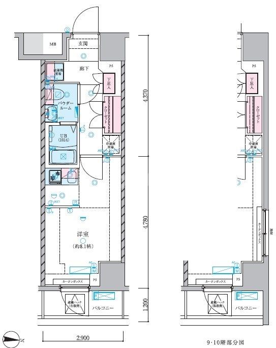 2階の間取り図