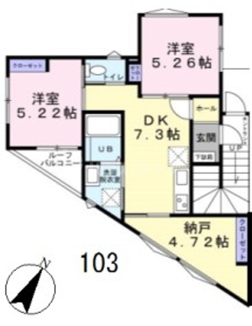 1階の間取り図