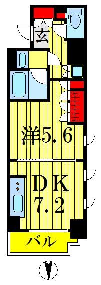 8階の間取り図
