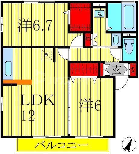 1階の間取り図