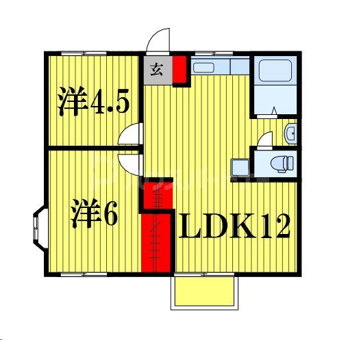 2階の間取り図