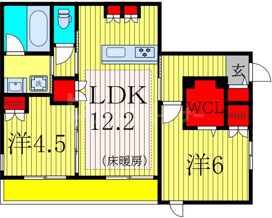 1階の間取り図