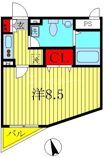 1階の間取り図