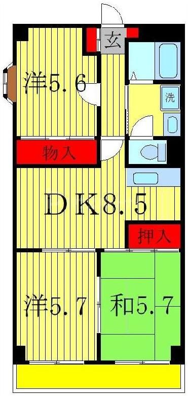 3階の間取り図