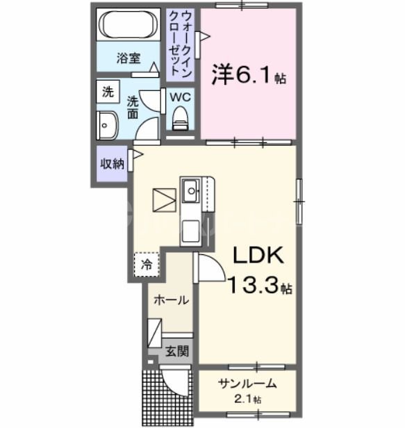 1階の間取り図