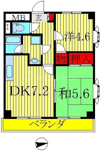 4階の間取り図