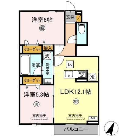 1階の間取り図