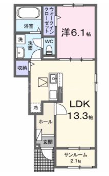 1階の間取り図