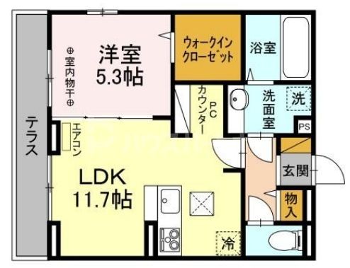 1階の間取り図