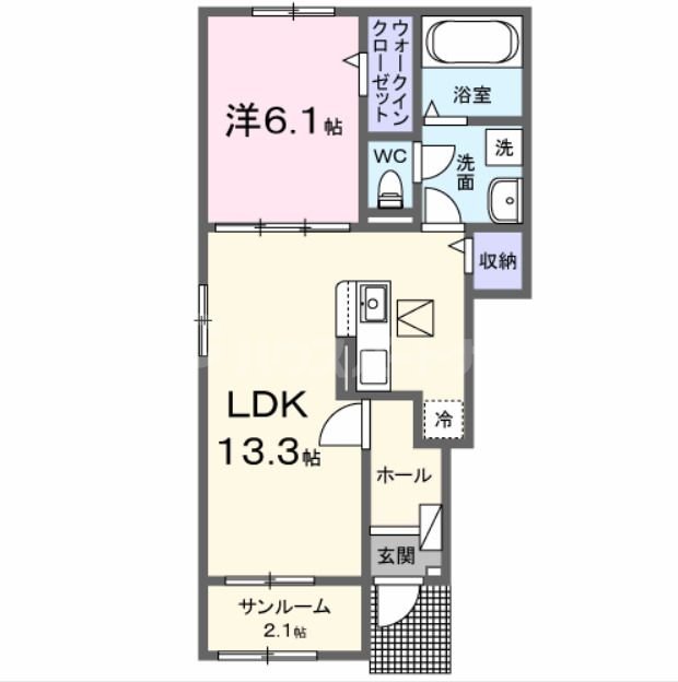 1階の間取り図
