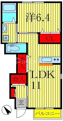 1階の間取り図