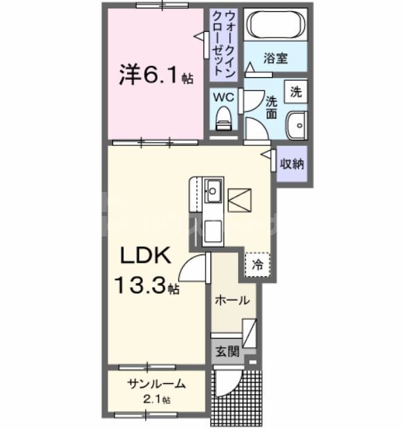 1階の間取り図