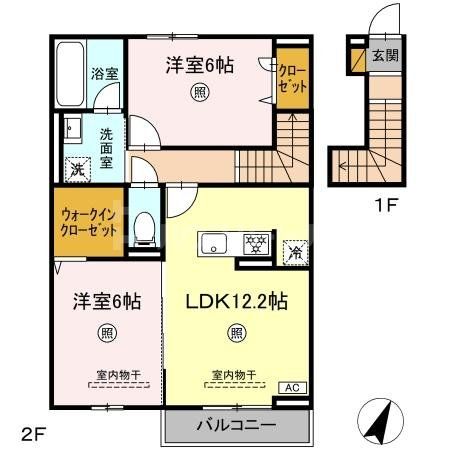 2階の間取り図