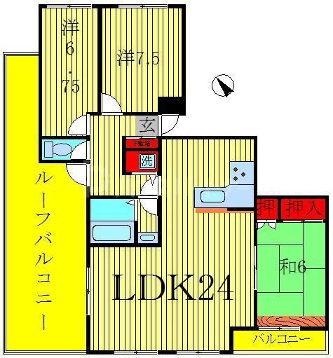 4階の間取り図