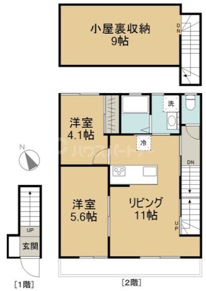 2階の間取り図